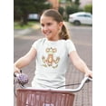 thumbnail image 2 of Monkey Sitting With Bananas T-Shirt Juniors -Image by Shutterstock,  x-Large, 2 of 4
