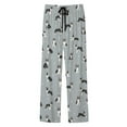 thumbnail image 4 of Fiaer Women Pajamas Pants Oversized Funny Graphic Sleepwear Trousers High Waisted Wide Leg Comfort Trendy Lace up Slacks with Pocket Grey XXXL, 4 of 4