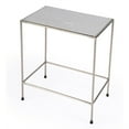 thumbnail image 1 of Isla Table d'Appoint en Marbre Blanc Plaqué Nickel, 1 of 8