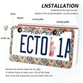 thumbnail image 4 of Coolnut Beautiful Mexican Style Ceramic Tiles License Plate Frames 2 Packs,License Plate Covers,Universal Aluminum Tag Frame for Front and Rear Car Tags188 Home Decor, 4 of 7