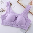 thumbnail image 3 of Sujetador de mujer Bralette de algodón Lencería de mujer Top corto sin mangas Sujetadores para mujer Sujetador deportivo sólido sin costuras, 3 of 5