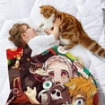 thumbnail image 2 of Hanako-kun anti-pilling, suave, ligera, esponjosa y acogedora de lujo para hogar y cocina – Perfecta para niños y adultos,150X200cm, 2 of 6