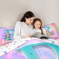 thumbnail image 3 of Manfei Personalized Letter R Twin Bedding Sets 7-Piece,Watercolor Shell Coral Bedding Comforter Set,Cute Magic Mermaid Sheet Sets For Girl Teens,Ultra Soft Bedroom Decor Reversible, 3 of 7