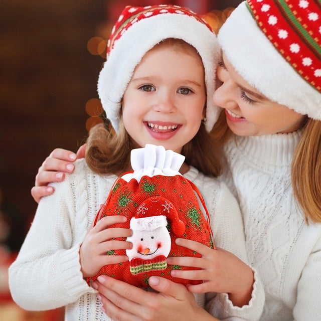 LSLJS Gift Wrap Storage, Christmas Decoration Candy Bags Are Very Suitable As Christmas Gifts, Party Gifts, Apples and Christmas Tree Decorations., Christmas Decorations