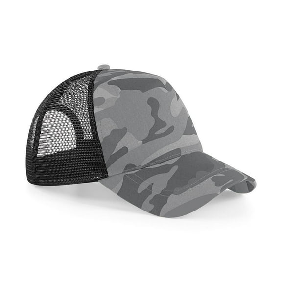 Beechfield Retro Camouflage Snapback Trucker Cap
