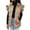 Khaki, variant on IMENGL Women's mid long puffer vest jacket, Pink 2XL, Size M-2XL