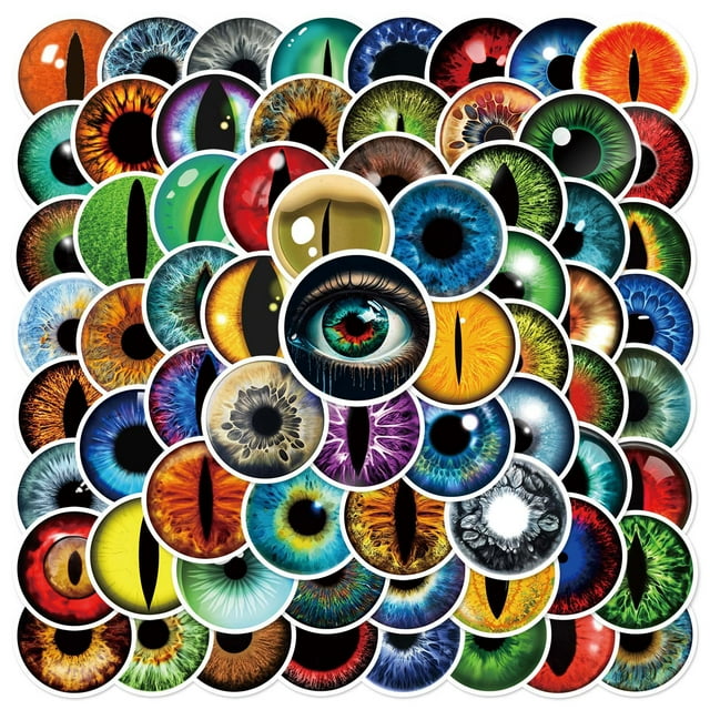 Set de pegatinas Eyeball Waterproof Vinyl Graffiti, 80 unidades