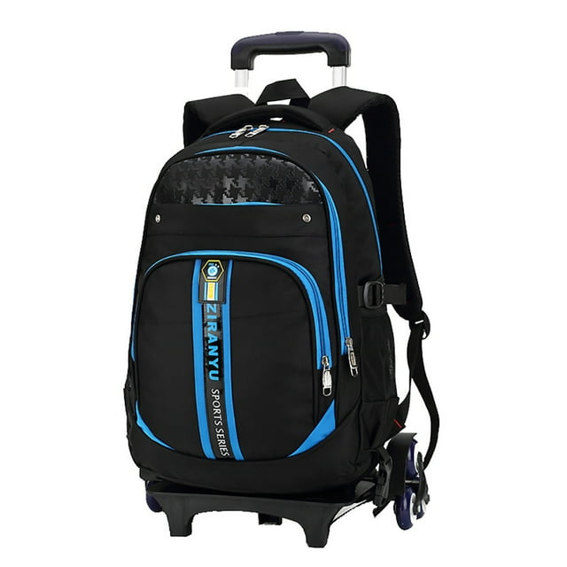 Rolling Backpack Creative Large Capacity Wheeled Backpack School Bag for Kids