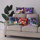 thumbnail image 3 of Funda de almohada con luces LED para decoración navideña del hogar, cubierta de cojín de 45cm, decoración de Año Nuevo, 2023, 3 of 4