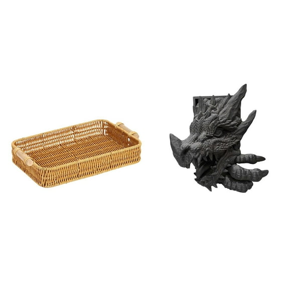 Cestas De Frutas Tejidas Y Cuenco Para Aperitivos Con Sujetalibros Decorativo Para Decoración Del Hogar. Plato De Pan Y Soporte Para Libros Para Escritorio, Estantería Y Mueble De Sala De