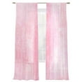 thumbnail image 2 of Pink Abstract Sheer Curtains 108 Inches Long 2 Panels Vintage Graffiti Light Filtering Semi Sheer Window Curtains Drapes for Bedroom Living Room 52"x108", 2 of 7