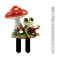 thumbnail image 2 of Garden Stake Frog Figurine Acrylic Outdoor Decor | Cute Flower-Holding Frog Ornament | Weather-Resistant Garden Pathway Accent | 100g | Easy Installation | Unique Gift Idea, 2 of 3