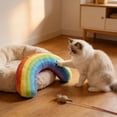 thumbnail image 5 of Rainbow Catnip Cat Toy, Chewable Plush Cat Pillow With Creative Rainbow Design For Teeth Grinding, Pet Supplies For Indoor Cats, Kittens - Ideal For Playtime, Napping, Cuddling, 5 of 6