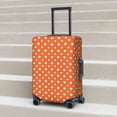 thumbnail image 2 of Lsque Orange And White Polka Dot Printed Luggage Cover, Travel Luggage Protector,Scratch and Dirt Resistant, Fits 18-32 Inch Luggage - Medium, 2 of 9