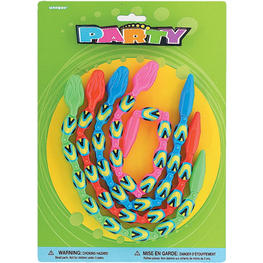 Wiggle Snake Party Favors, 4ct