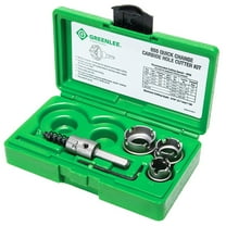 Greenlee 655 Durable Carbide Quick Change Cutter Set for Stainless Steel - 4pc