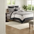 thumbnail image 6 of Premium 7Piece Black Reversible Bedding Set King/Cal King Modern Style for Cozy Home, 6 of 7