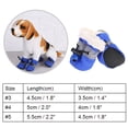 thumbnail image 5 of 4Pcs/set No Slip Pet Autumn and Winter Dog Shoes Boots Dog Socks Soft Cotton Padded Blue #4, 5 of 8