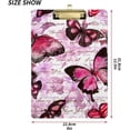 thumbnail image 3 of FMSHPON Flowers Butterflies Clipboard Hardboard Wood Nursing Clip Board and Pull for Standard A4 Letter 13x9 inches, 3 of 7