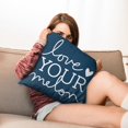 thumbnail image 7 of Discover Luxury with Blue Linen 16x16 inch Throw Pillow Covers - Set of 2 Modern Boho Farmhouse Decorative Cushions for Outdoor, Couch, Sofa, Living Room, 7 of 7