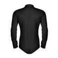 thumbnail image 6 of iiniim Men's Long Sleeve Zipper Front Romper Shirt One-Piece Bowtie Leotard Bodysuit, 6 of 7
