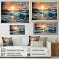 thumbnail image 4 of Designart "Tranquil Horizons At Beach Sunrise III" Ocean Canvas Wall Art, 4 of 7