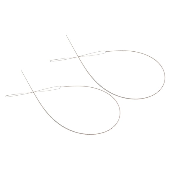 2pcs Jewelry Making Big Eye Beading Needles DIY Bead Spinner Craft Sewing Tool for Bead Work