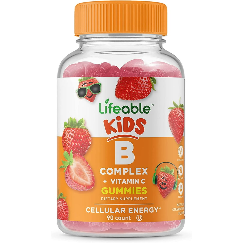 Lifeable Vitamin B Complex with Vitamin C for Kids Great Tasting