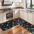 thumbnail image 3 of Kitchen Rugs Sets Of 2,Black Dinosaurs Space Surfing Pattern Anti Fatigue Kitchen Mat Rugs Non Slip Washable,Decorative Kitchen Floor Mats for Kitchen,Sink,Laundry,17"x47"+17"x47", 3 of 5