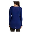 thumbnail image 2 of Chaser Ladies' Long Sleeve Waffle Thermal Top (XX-Large, Blue), 2 of 2