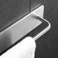 thumbnail image 5 of Self-adhesive Brushed Finish Stainless Steel Towel Bar Rack With Hook Bathroom Hand Bath Towel Holder Storage Organizer, 5 of 5