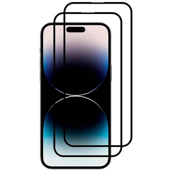 2-Pack Full Edged HD Tempered Glass Screen Protector for iPhone 14 Pro