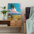 thumbnail image 5 of Bamboo Tree Farmhouse Landscape Canvas Print, Nature Plant Baby Girl Gift Home Wall Decor Art, 5 of 8