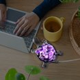thumbnail image 2 of Natural Amethyst Citrine Turtle Lamp Hand Carved Turtle Turtle Gifts Energy Home Decor 1-Pack Lamp Version, 2 of 9