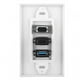 thumbnail image 5 of Ccdes Placa de Pared Multimedia Panel de enchufes, 3 Puertos VGA HDMI USB3.0 Conector de Montaje en Pared Adaptador de Panel Enchufe de Pared Aplicable para cableado de ingeniería, 5 of 8