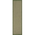 thumbnail image 3 of Well Woven Medusa Odin Solid & Striped Green 2'7" x 9'10" Indoor/Outdoor Flat-Weave Runner Rug, 3 of 8