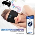 thumbnail image 2 of MUSICOZY Sleep Headphones Breathable Bluetooth Headband 3D Sleeping Headphones, Wireless Music Eye Mask Sleep Earbuds for Side Sleeper Women Office Air Travel Cool Tech Gadgets Unique Gifts Black, 2 of 7