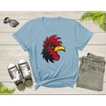 thumbnail image 6 of Cool Rooster Head Face Animal Bird Wildlife for Men Women T-Shirt Chicken Lover Gift T Shirt for Boys Girls Cute Cock Bird Tshirt, 6 of 7