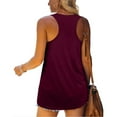 thumbnail image 2 of American Flag July 4th Womens Clothing Racerback Tank Tops Patriotic Shirts, 2 of 6