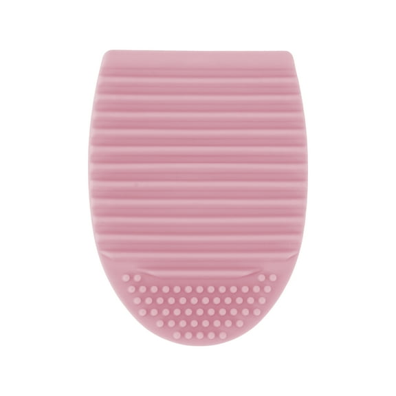 Unique Bargains Semi-oval Makeup Brush Cleaner 1 Pc Pink