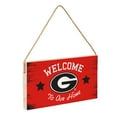 thumbnail image 2 of Georgia Bulldogs 6" x 11" Welcome Home Wood Wall Sign with Rope Hanger, 2 of 4