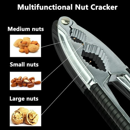 

Nut Crackers Heavy Duty Walnut Cracker Plier Opener Seafood Tool Non-slip Handle