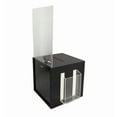 thumbnail image 3 of FixtureDisplays® Wooden Suggestion Box Donation Box Ballot Box Charity Box Fund-raising Box w/ Clear Acrylic Header 19251-BLACK, 3 of 4