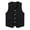 Black, variant on Women Men Button Vest Volunteer Activity Vest Unisex Waiter Waistcoat Bartender Work Uniform Orange L