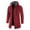 Red, variant on Winter Jackets for Men Men's solid color hooded jacket windbreaker mid-length hooded jacket Black 10(XL)