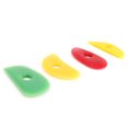 thumbnail image 1 of JUEGO DE COSTILLAS DE SILICONA, Acabado Brillante Herramienta de Arcilla de Cerámica 4 Colores 4 Formas Diferentes para El Suavizado de Conformación de Artesanías, 1 of 7