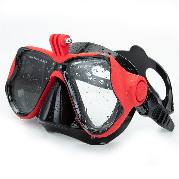 NK Action Cameras Snorkel Set, Diving Impact Resistant Tempered Glass