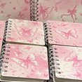 thumbnail image 1 of 4Pcs Sweet Bow Coil Notebook Butterfly A7 Coil Planner Portable Mini Notepad for Kids Girl Birthday Party Gift Back To School Gift, 1 of 4