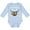 AE-Light Blue, variant on My Great Aunt Loves Me Cute Sloth and Baby Boys or Girls Long Sleeve Baby Bodysuit
