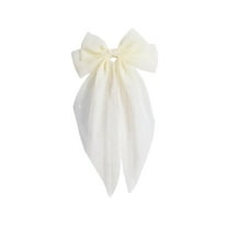 chaungfeng Bow Curtains Tiebacks, Sweet Bow Curtain Holdbacks Buckles Bowknot Curtains Ties for Home Bedroom Offices Dining Rooms Wedding Party Decoration (Yellow)